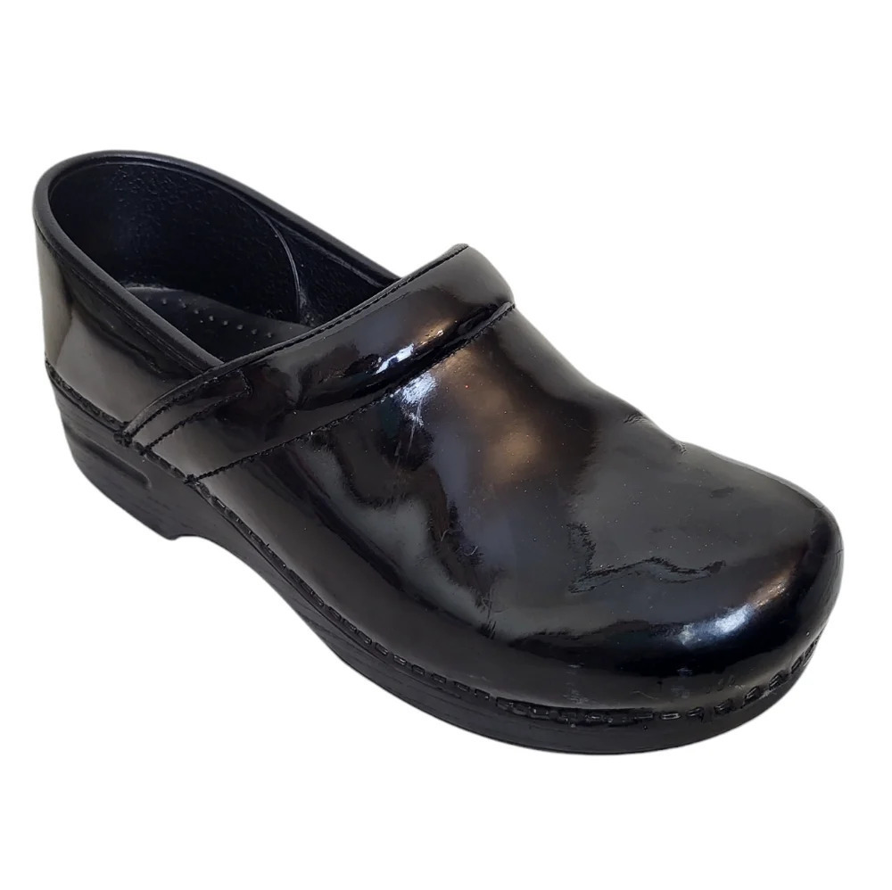 Dansko Professional Nurse's Shoes Black Patent 9.5-10 - Picture 3 of 10